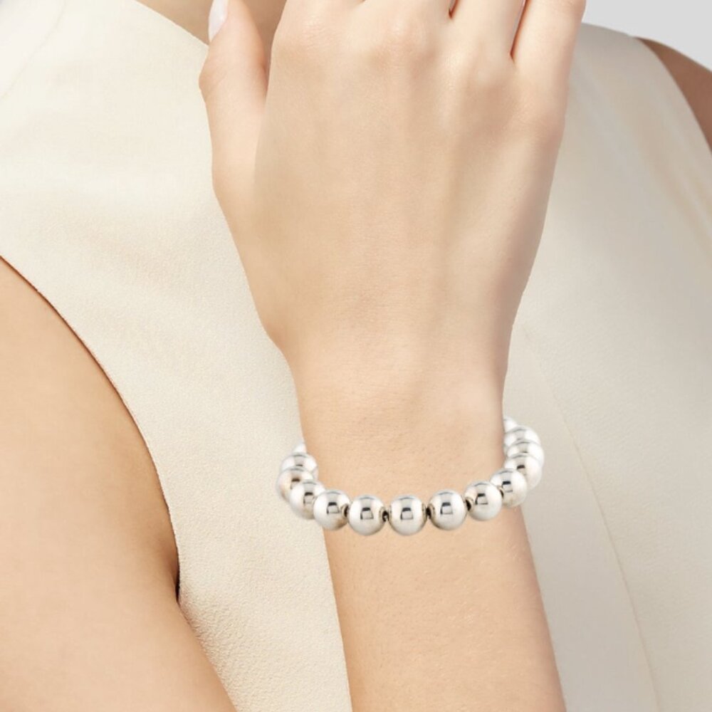 TIFFANY & CO. STERLING SILVER 925 BALL BRACELET - Picture 7 of 7